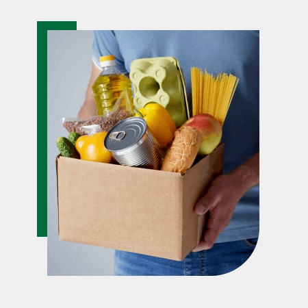 Cestas básicas personalizadas para diferentes segmentos.